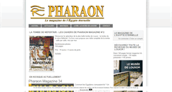 Desktop Screenshot of pharaon-magazine.fr